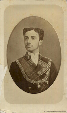 Madrid, retrato del rey Alfonso XII. J. Laurent.