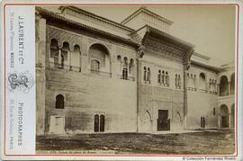 Sevilla, fachada del palacio del Alcázar. J. Laurent.