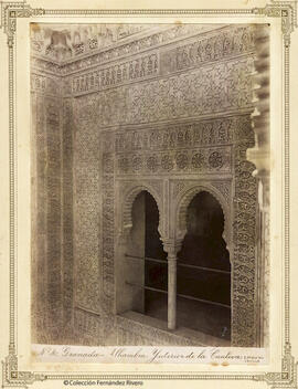 Granada, Alhambra, ventana en la torre de la Cautiva. E. Beauchy.
