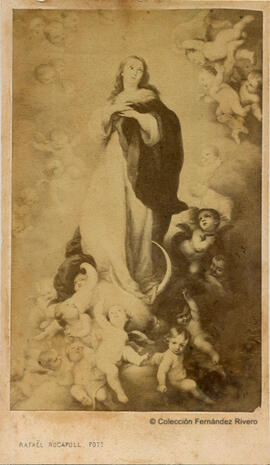 Reproducción del óleo de Murillo titulado "La Inmaculada Concepción de los Venerables", hoy en el Museo del Prado de Madrid. Rafael Rocafull.