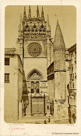 Burgos, catedral, portada del Sarmental. J. Laurent.