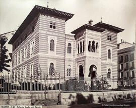 Madrid, desaparecido palacio Xifré en el paseo del Prado. J. Laurent.