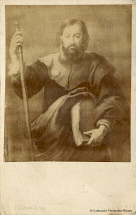 Madrid, reproducción del cuadro: Santiago Apóstol, de Murillo (Museo del Prado).  J. Laurent.
