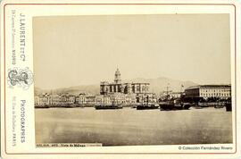 Málaga, la ciudad y la catedral desde el puerto. José Martínez Sánchez (editor Laurent).