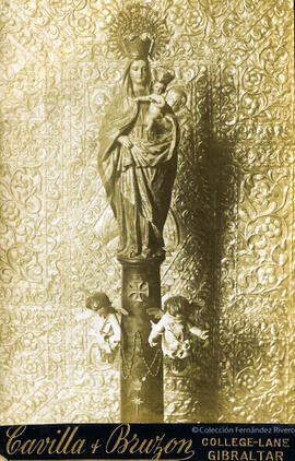 Gibraltar, imagen de la Virgen del Pilar de aquella ciudad. Cavilla & Bruzón.