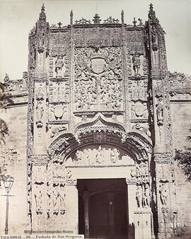 Valladolid, fachada de la iglesia de San Gregorio. J. Laurent.