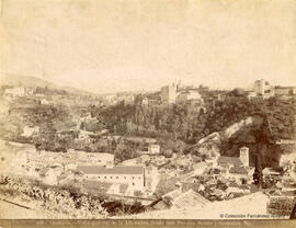 Granada, la Alhambra desde el mirador de San Miguel. Señán y González.
