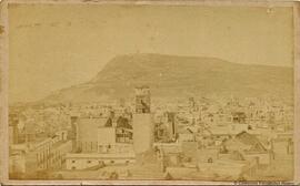 Barcelona, vista hacia Montjuich. Fotógrafo desconocido.
