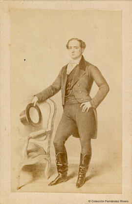 Madrid, reproducción de dibujo o pintura del actor Julián Romea. J. Laurent.