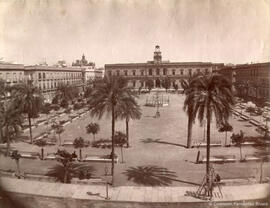 Sevilla, Plaza Nueva con el Ayuntamiento al fondo. Sergio de Luna.