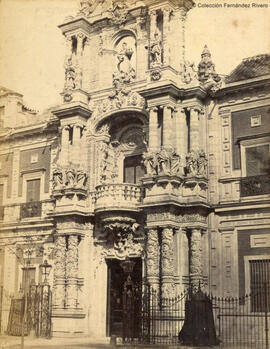 Sevilla, Palacio de San Telmo, portada. Francis Frith & Co.