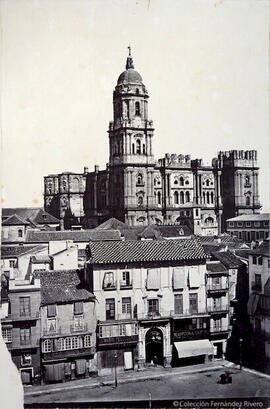 Málaga, Plaza de la Constitución y Catedral. S. Muchart.
