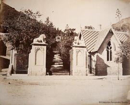 Málaga, entrada al Cementerio Inglés. L. Masson.
