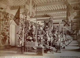 Madrid, Armería Real, vista de la sala de exposicion, lado derecho. J. Laurent.