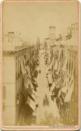 Barcelona, calle Ferrán en el Barrio Gótico. Fotógrafo desconocido.