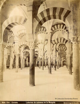 Córdoba, Mezquita, galería de columnas. Garzón fotógrafo.