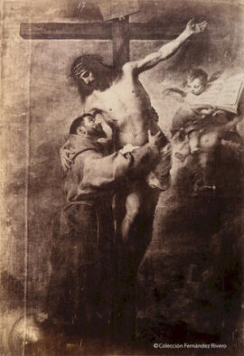 Sevilla, reproducción del óleo de Murillo: "Visión de San Francisco", hoy en el Museo de Sevilla. Luis Léon Masson.