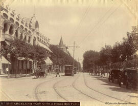 Barcelona, Café Colón y ronda San Pedro. Quinsac.