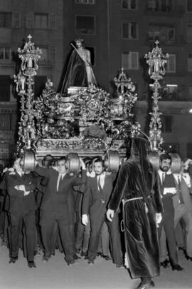 Semana Santa de Málaga. Los Estudiantes. Domingo de Ramos. Marzo de 1972. España.