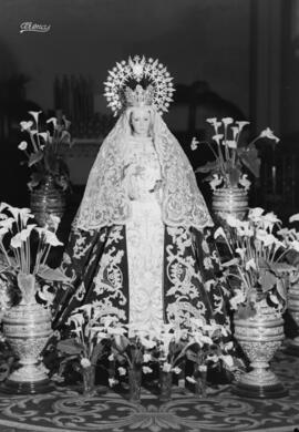 Semana Santa de Málaga. María Santísima de la Esperanza. Iglesia de Santo Domingo. España.