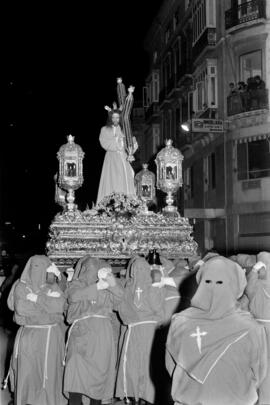 Semana Santa de Málaga. Nuestro Padre Jesús de la Pasión. Lunes Santo. Marzo de 1972. España.