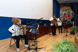 Actuación del grupo musical "Boleros Imperfectos". Graduación y clausura del curso del Aula de Mayores de la Universidad de Málaga. Paraninfo. Junio de 2019
