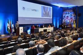Intervención de Ramón Herrera de las Heras. Apertura del Curso Académico 2024/2025 de la Universidad de Málaga. Paraninfo. Septiembre de 2024