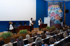 Actuación del grupo musical "Boleros Imperfectos". Graduación del curso del Aula de Mayores de la Universidad de Málaga. Paraninfo. Junio de 2019