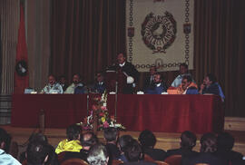 Apertura del Curso Académico 1991/1992 de la Universidad de Málaga. Teatro María Cristina. Octubre de 1991