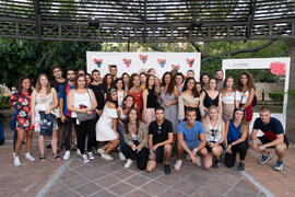 Photocall. Welcome to UMA. Bienvenida a los alumnos de intercambio internacional de la Universidad de Málaga. Jardín botánico. Octubre de 2019