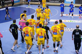 Partido Japón - España. Categoría masculina. Campeonato del Mundo Universitario de Balonmano. Antequera. Julio de 2016