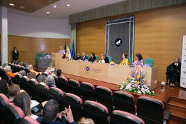 Intervención de Julián Almaraz. Investidura de Heliodoro Carpintero Capell como Doctor "Honoris Causa" por la Facultad de Psicología de la Universidad de Málaga. Edificio del Rectorado. Mayo de 2019
