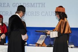 Investidura de Andrea Goldsmith como doctora "Honoris Causa" por la Escuela Técnica Superior de Ingeniería de Telecomunicación de la Universidad de Málaga. Paraninfo. Octubre de 2024