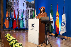 Discurso de investidura de Andrea Goldsmith como doctora "Honoris Causa" por la Escuela Técnica Superior de Ingeniería de Telecomunicación de la Universidad de Málaga. Paraninfo. Octubre de 2024