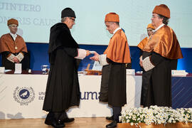 Investidura de Bernardo Quintero como Doctor "Honoris Causa" por la Universidad de Málaga. Paraninfo. Marzo de 2025