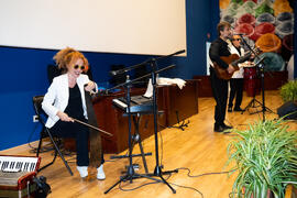 Actuación del grupo musical "Boleros Imperfectos". Graduación y clausura del curso del Aula de Mayores de la Universidad de Málaga. Paraninfo. Junio de 2019