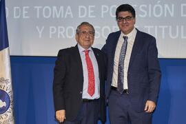 Toma de posesión de Andrés Ortiz García como catedrático del Área de Teoría de la Señal y Comunicaciones de la Universidad de Málaga. Paraninfo. Diciembre de 2022