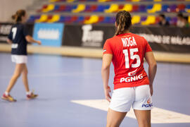 Partido Uruguay - Polonia. Categoría femenina. Campeonato del Mundo Universitario de Balonmano. Antequera. Junio de 2016