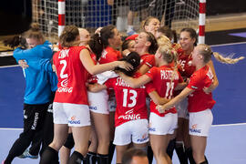 Partido Rusia - Polonia. Categoría femenina. Campeonato del Mundo Universitario de Balonmano. Antequera. Julio de 2016