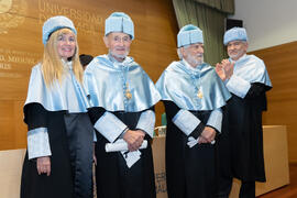 Investidura de Miguel Sáenz Sagaseta y Brian Harris como Doctores "Honoris Causa" por la Facultad de Filosofía y Letras de la Universidad de Málaga. Edificio del Rectorado. Febrero de 2020