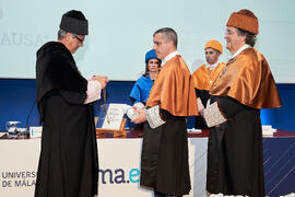 Investidura de Bernardo Quintero como Doctor "Honoris Causa" por la Universidad de Málaga. Paraninfo. Marzo de 2025