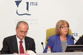 Presentación de los cursos de verano de la Universidad de Málaga. Rectorado. Mayo de 2010