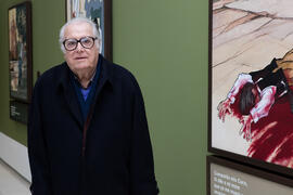 Eugenio Chicano. Exposición "Aguatintas por Seguiriyas". Palacio Episcopal de Málaga. Enero de 2019