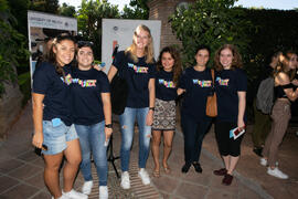 Alumnas en el III Encuentro de Bienvenida para los participantes del "Buddy Program". Jardín Botánico. Octubre de 2019