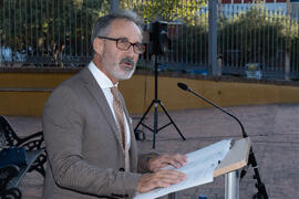 Miguel Porras Fernández. Homenaje al personal jubilado o que cumple 25 años de servicio en la Universidad de Málaga. Jardín Botánico. Junio de 2019