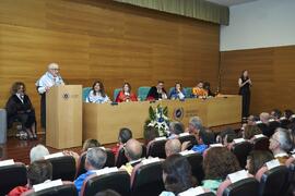 Discurso de Antonio García Berrio. Investidura como "Doctores Honoris Causa" de Antonio García Berrio y Pilar Palomo Vázquez por la Facultad de Filosofía y Letras de la Universidad de Málaga. Edificio del Rectorado. Junio de 2024