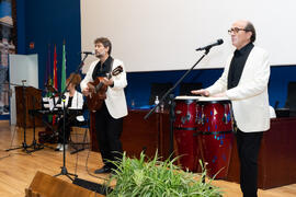 Actuación del grupo musical "Boleros Imperfectos". Graduación y clausura del curso del Aula de Mayores de la Universidad de Málaga. Paraninfo. Junio de 2019