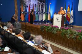 Intervención de Alejandro Portes en su investidura como Doctor "Honoris Causa" por la Universidad de Málaga. Paraninfo. Octubre de 2024