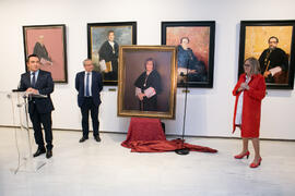 Presentación del cuadro de la rectora Adelaida de la Calle en la Galería de Rectores de la Universidad de Málaga. Edificio del Rectorado. Marzo de 2019