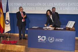 Toma de posesión de Enrique Domínguez Merino como catedrático del Área de Ciencia de la Computación e Inteligencia Artificial de la Universidad de Málaga. Paraninfo. Diciembre de 2022